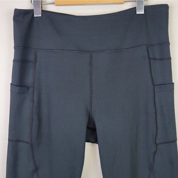 ZYIA Active Leggings Capri Crop High Waist Black 16-18 - Picture 3 of 10